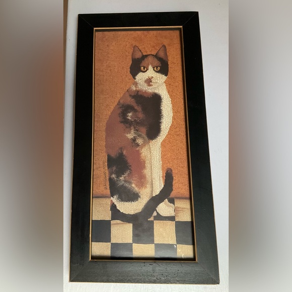 Vintage Calico Cat Print by Cindy Sampson - 1999 - Picture 5 of 8